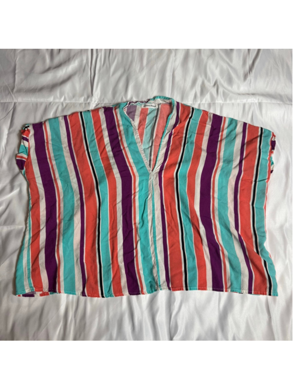 Women's Newbury Kustom Tunic S Coral Turquoise Striped